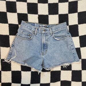 vintage gap loose fit cut of jean shorts made in usa size 28
